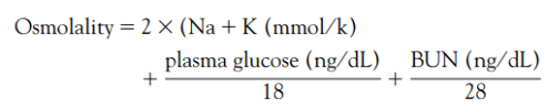 Osmolality calculation